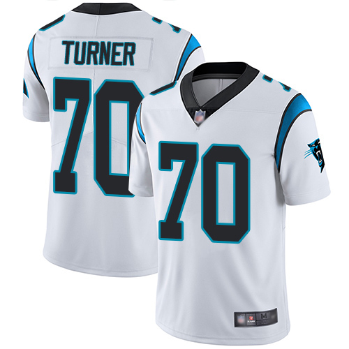 Carolina Panthers Limited White Men Trai Turner Road Jersey NFL Football 70 Vapor Untouchable